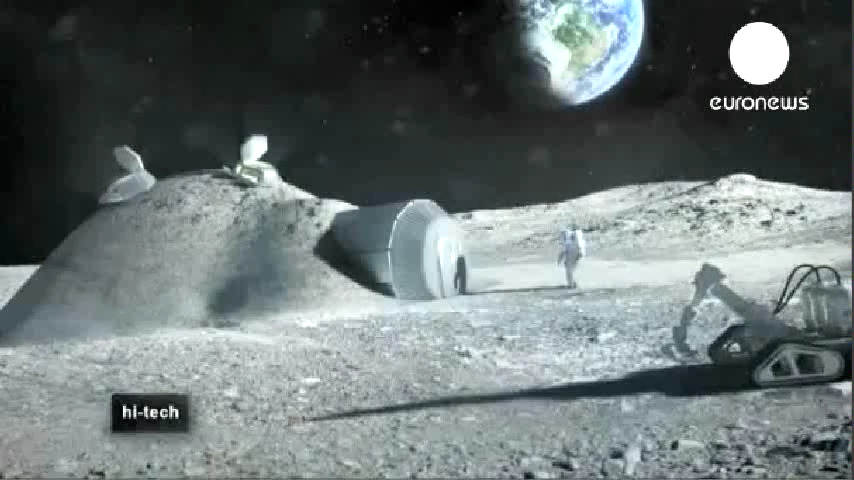 Building with moon dust (anglais-français) Construire avec de la poussière de lune